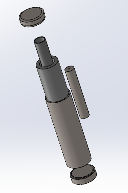 Co-60 capsule assembly, component view