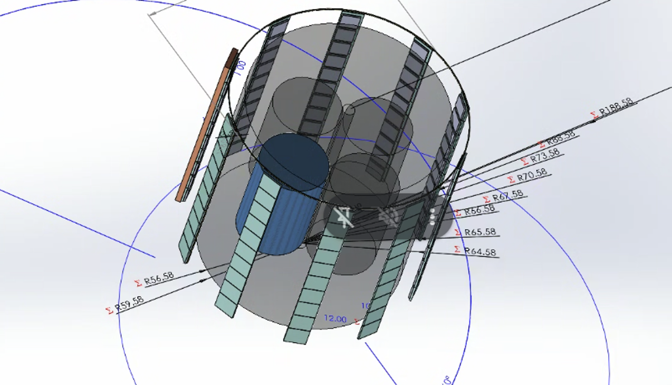 235 Electric radioisotope generator, CAD assembly view